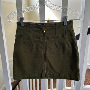 Free People Green Miniskirt